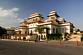 Rambagh Palace Hotel. Exterior. Jaipur. Rajasthan. India.