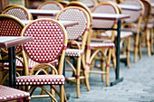 Cafe Tables. Place du Tertre. Montmartre. Paris. France.