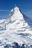 View of the Matterhorn / Winter. Gornergrat Mountain (el.3089 meters). Zermatt. Valais-Wallis. Switzerland.
