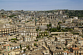 San Giorgio Church & Town from the West, Modica. Sicily, Italy