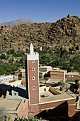Morocco. Anti Atlas.Tafraoute Area: Adai. Red Mosque