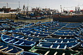 Morocco. Atlantic Coast. Essaouira. Fishing Fleet