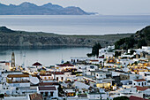 Town view. Evening. Lindos. Rhodes. Dodecanese, Greece