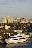 City View from Intracoastal Waterway / Morning. Fort Lauderdale. Florida. USA
