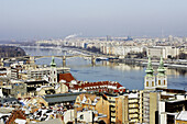 Budapest as seen from the Royal Palace. Hungary.