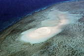 White sand small island. Mayotte.