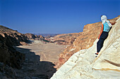 View on Oasis Ainkhudra, mountain desert, Sinai, Egypt, North Africa