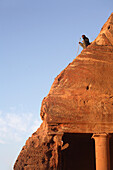 Reclining Bedouin, Petra, UNESCO World Heritage Site, Jordan