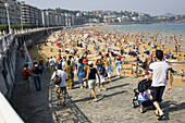 La Concha beach, Donostia (San Sebastián). Guipúzcoa, Euskadi. Spain