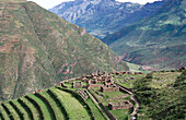 Inca ruins. Pisac. Peru