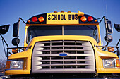 School bus viewed from front