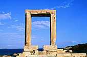Greece, Cyclades, Naxos Appolo door.