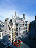 Belgium, Brussels. Grand Place from balcony