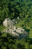 Maya city Tower of the king s palace. Main temple (kings memorial). Palenque. Chiapas. Mexico.