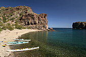 Sea Kayaking. Sea of Cortez, Isla Danzante area. Baja California Sur. Mexico.