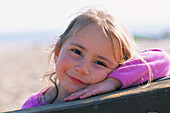 Young girl smiling