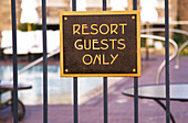 resort sign