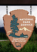 National Park sign, Alaska