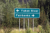highway sign directions,Alaska