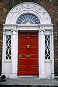Georgian door, Merrion Square. Dublin. Ireland