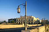 Parador (state-run hotel) and new bridge on tajo gorge. Ronda. Málaga province, Spain