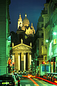 Sacre Coeur basilica and Notre Dame de Lorette, Montmartre. Paris, France