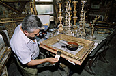 Restoration workshop in Torino. Piedmont, Italy