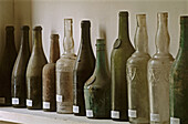 Bottles collection in wine cellars, castle of San Floriano family Formentini s winery. San Floriano del Collio. Friuli-Venezia Giulia, Italy