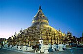 Shwezigon pagoda. Bagan. Myanmar.
