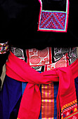 Detail of traditional Hmong costumes. Muang Sing. Laos