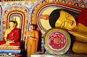 Budas in Isurumuniya Temple in Anuradhapura. Sri Lanka