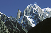 Bublimating (Ladyfinger Peak), Batura Muztagh, Hunza Valley. Northern Areas (aka Gilgit-Baltistan), Pakistan