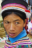 Chine. Province du Yunnan. Marchv© de Xinjie. Femme Yi. // China. Yunnan province. Weekly market at Xinjie. Yi woman.