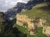 Añisclo Gorge in Ordesa National Park. Huesca province. Aragon, Spain