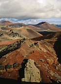 Montaña Rajada. Timanfaya National Park. Lanzarote Island. Canary Islands. Spain