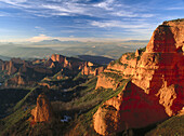 Las Médulas from Orellan viewpoint. León province, Spain