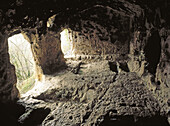 Las Gobas cave in Laño. Treviño. Burgos province. Castilla-Leon, Spain