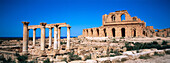 Roman theatre, ruins of the ancient city of Sabratha. Libya