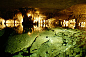 Drach caves spectacular view. Porto Cristo. Mallorca. Balearic Islands. Spain.