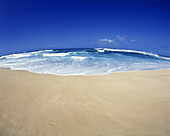 Scenic sunset beach, Oahu, Hawaii, USA.