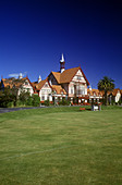 Tudor towers, Government gardens, Rotorua, New zealand.