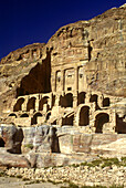 Urn tomb, Petra ruins, Jordan.