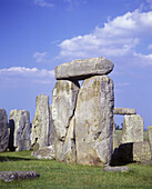 Trilithon, Stonehenge ruins, Salisbury plain, Wiltshire, England, Uk.