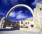 Arch, Hurva synagogue, Old city, Jerusalem, Israel.