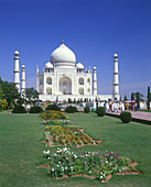 Taj mahal gardens, Agra, India.