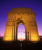 India gate arch, New delhi, India.