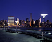 Mid-town skyline, Manhattan, from long island city, New York, USA.