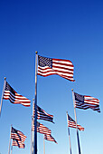 United states flags.