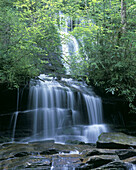 Tom branch waterfall, Deep Creek, Great smoky mountains national park, North carolina, USA.