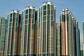 Modern high-rise residential buildings, Hong Kong, China